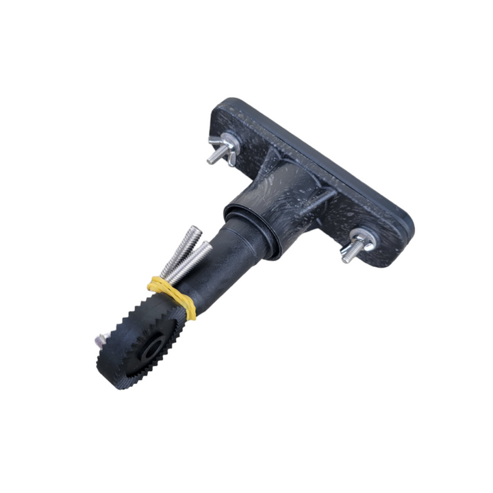The DA Components 4" scrub pad featured without a scrub pad and 2 50mm bolts.