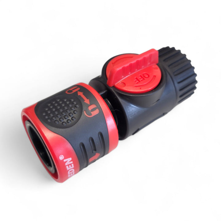 Eden 3-Piece Garden Hose Connector Set with Valve