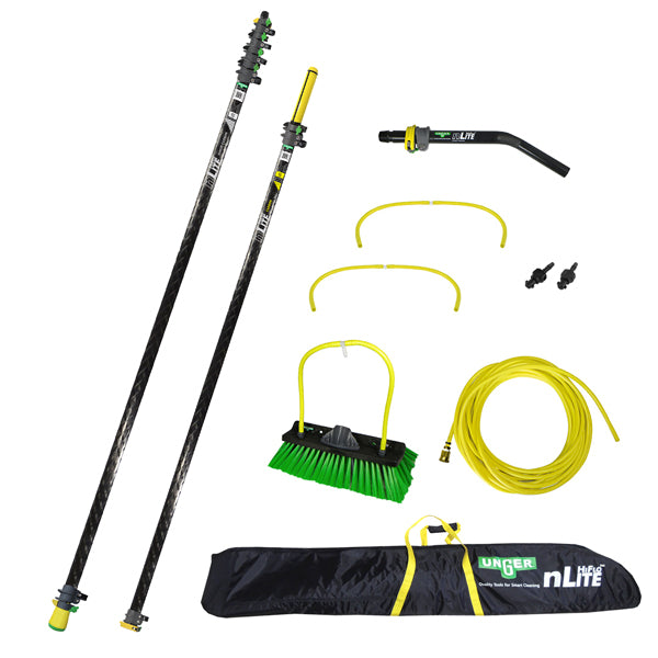 Unger nLite Carbon Composite Water Fed Pole Kit, Water Fed