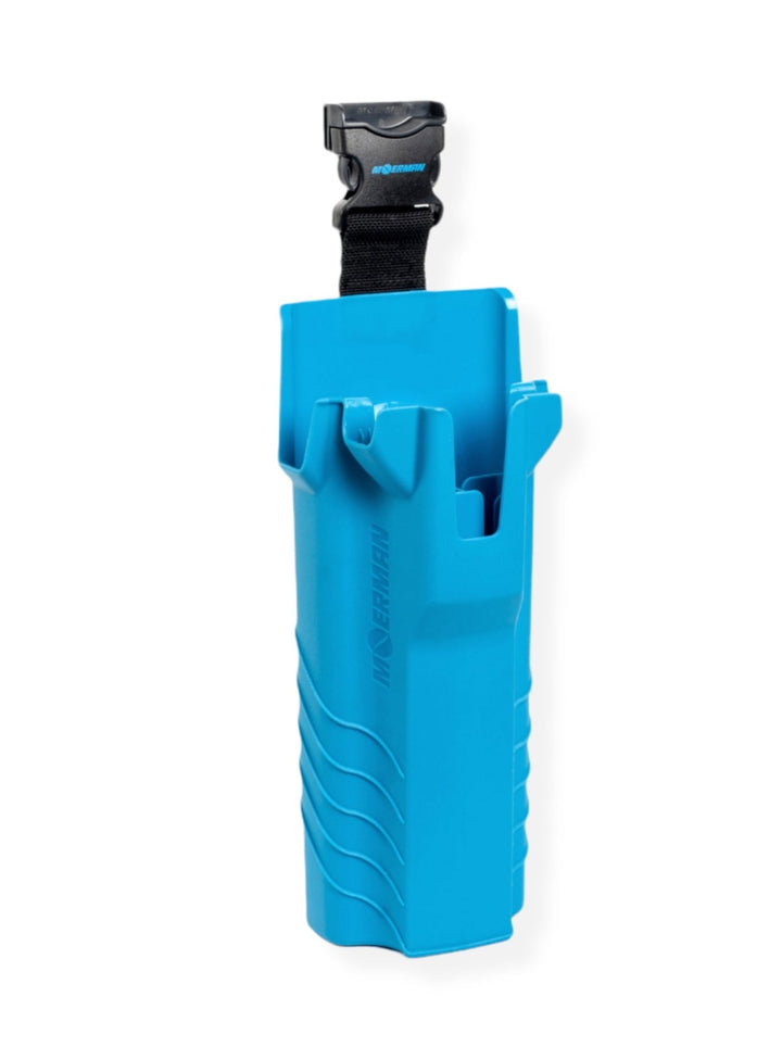The robust look of the Moerman Toolholder 2.0 allows the storing of two mops and two squeegee's with an additional compartment for a pocket scraper.