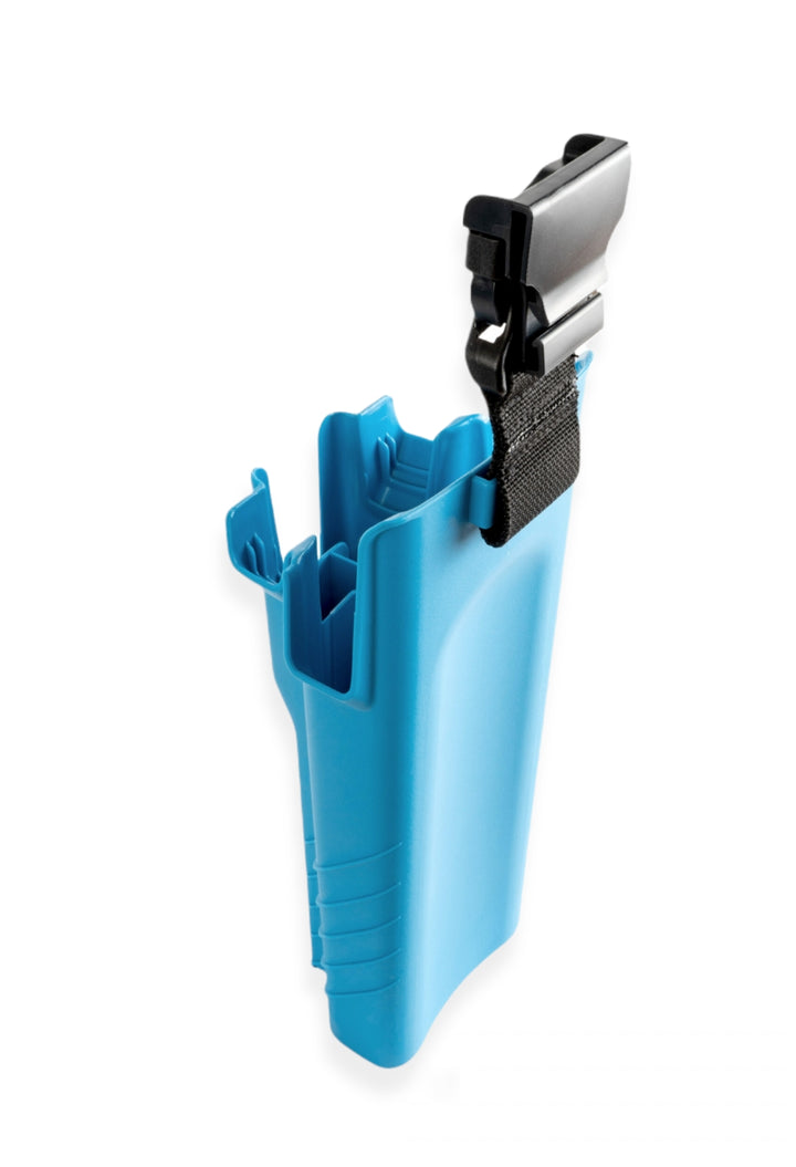 From behind, the Toolholder's contoured design shows how it fits to your leg.
