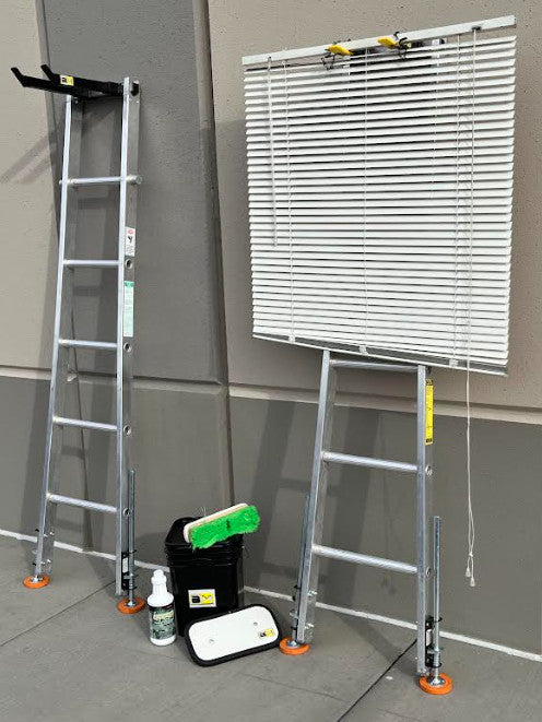The BlindMaid™ Mobile LadderRack Full Kit