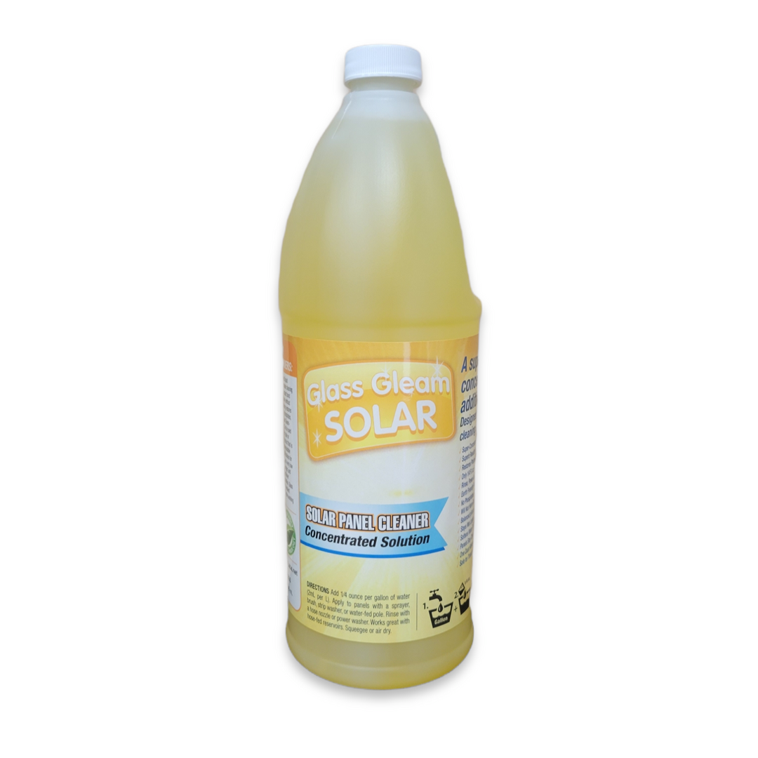 A quart of yellow glass gleam solar.