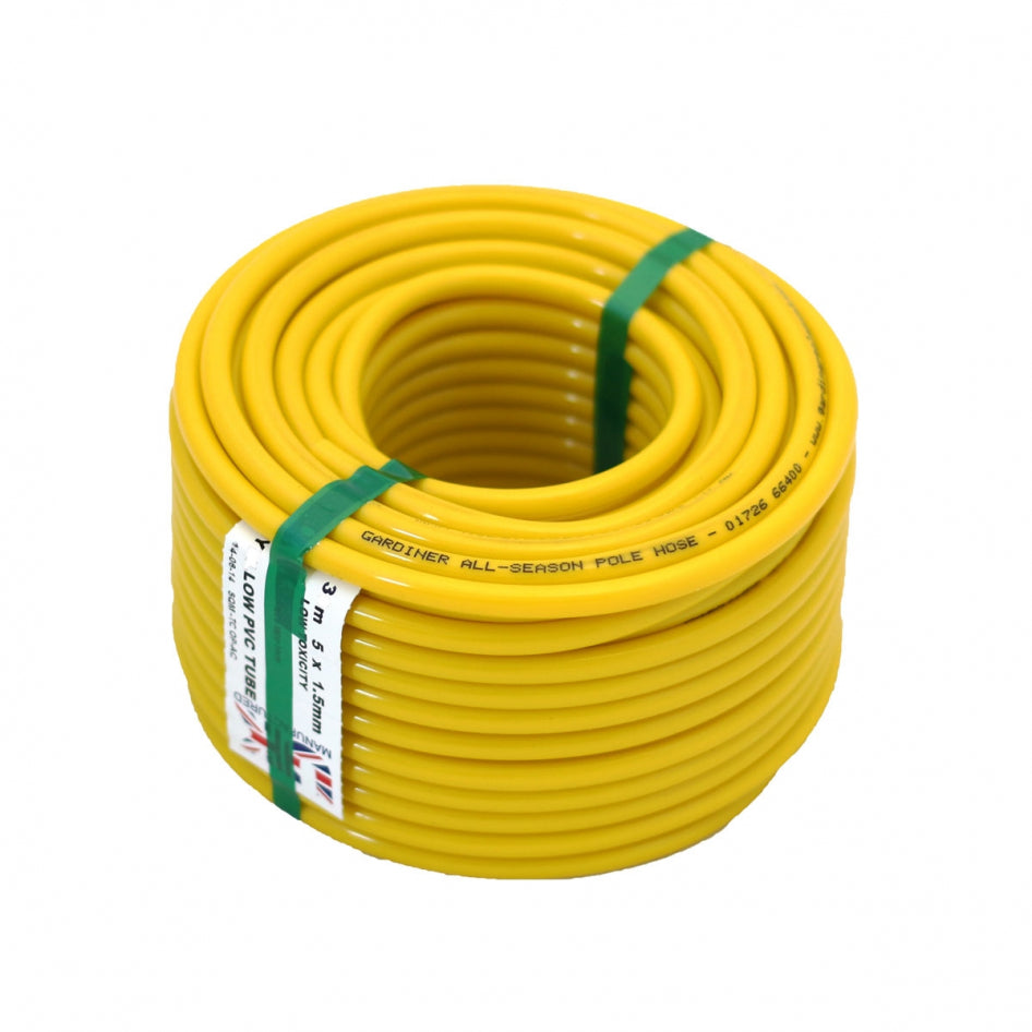 Gardiner 5/16 All Season Yellow PVC Pole Hose