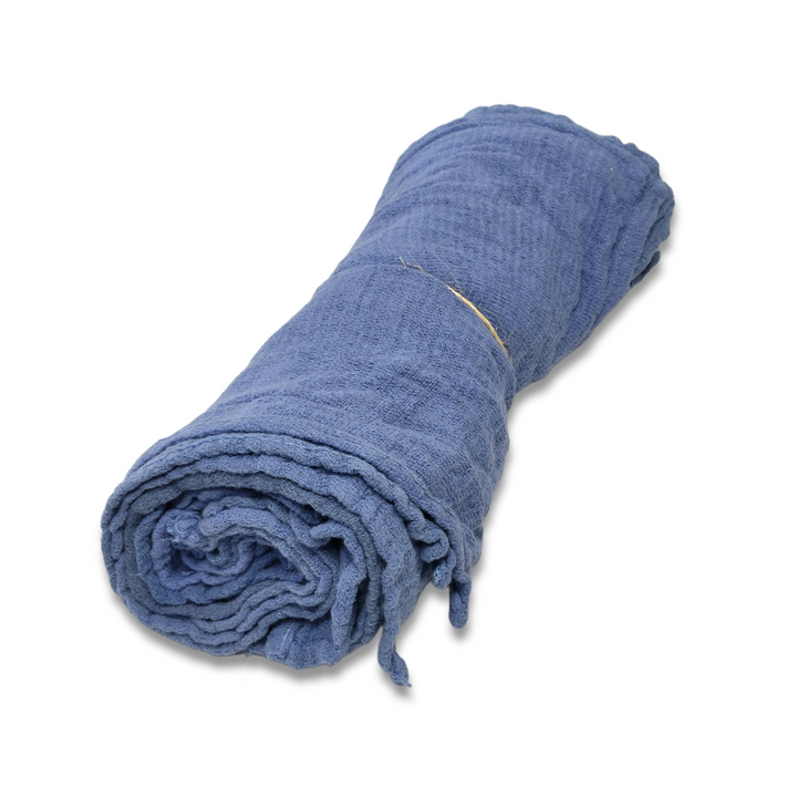 A role of a dozen reclaimed cotton towels.