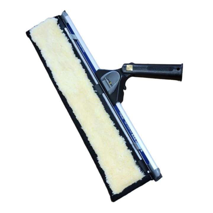 Cobra squeegee channel with a cobra flipper attached