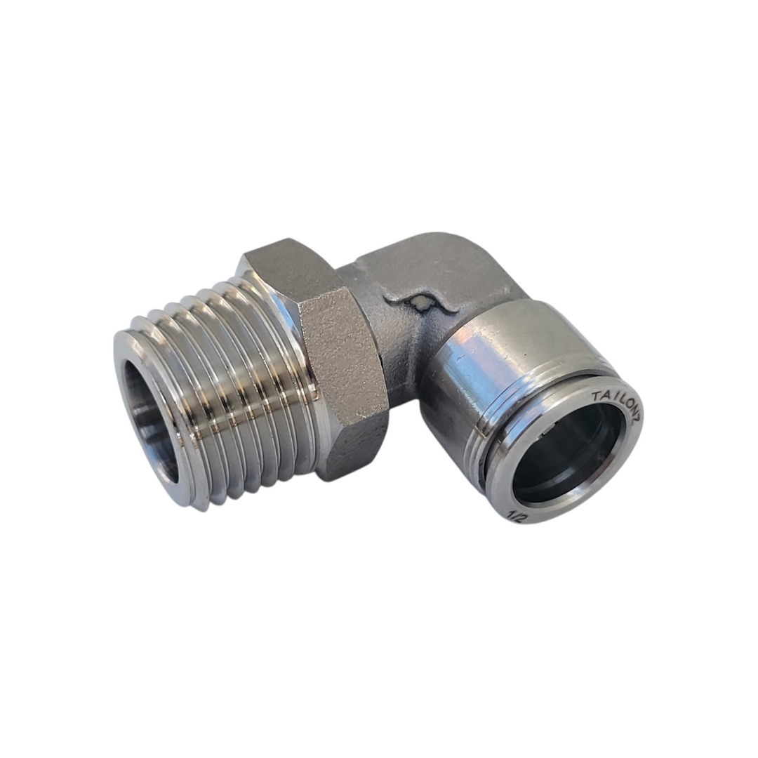 90° Stainless Steel Male Elbow