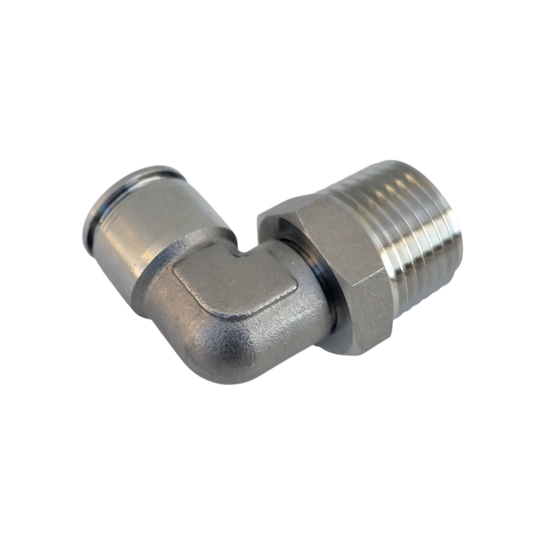 90° Stainless Steel Male Elbow