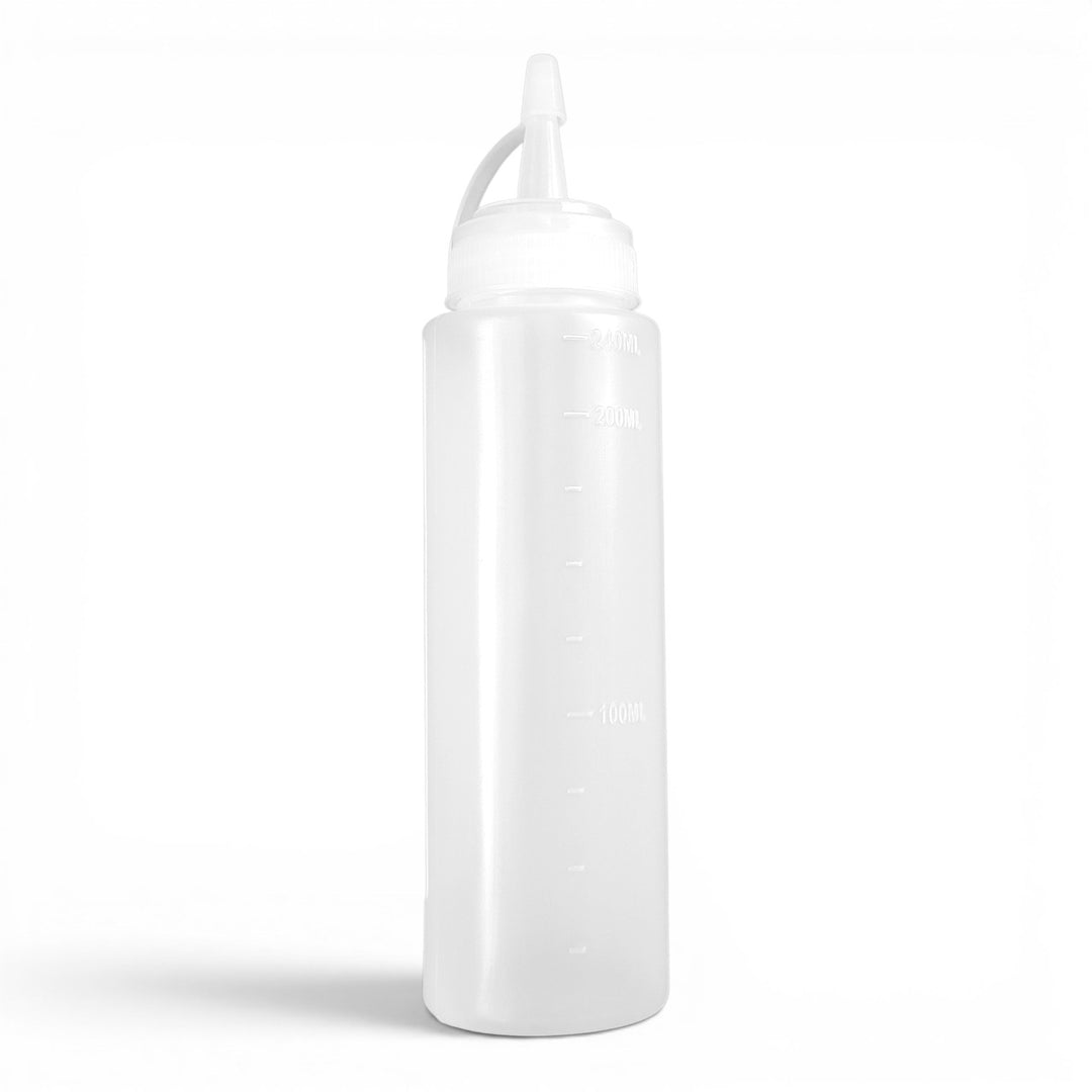 White bottle on a white background