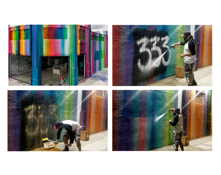 See MuralShield in action with World’s Best Graffiti Coating. Learn how to effectively remove graffiti while maintaining the vibrant colors of murals, ensuring long-lasting protection.