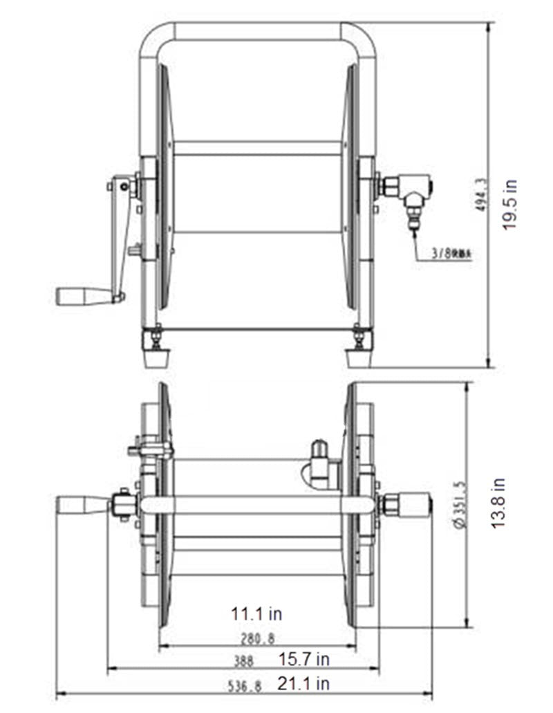 ProTool Black Reel 125/200ft- 4000psi