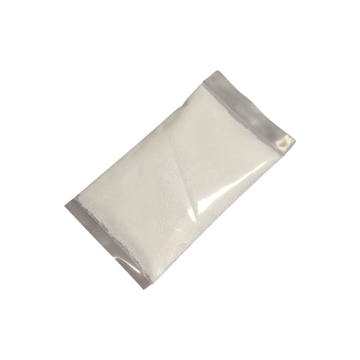 A clear plastic bag filled with white RO Protect powder, ready for use as part of the membrane protection solution.