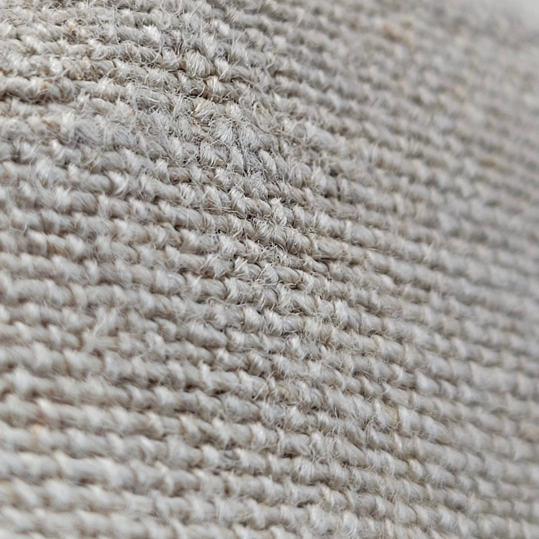 Close-up view of the flax fiber weave texture on the Irish Linen Scrim Towel, highlighting its absorbent and abrasive surface