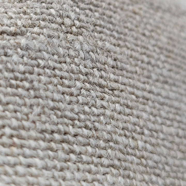 Close-up view of the flax fiber weave texture on the Irish Linen Scrim Towel, highlighting its absorbent and abrasive surface