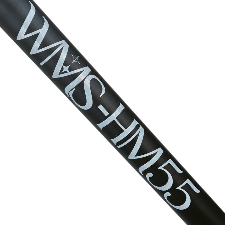 A close-up of the Hi-modulus carbon fiber pole with WMS-HM55 markings.