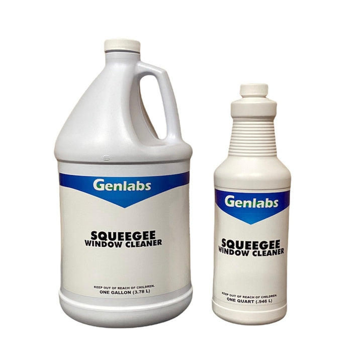 Genlabs Squeegee Window Cleaner in both one gallon and one quart.