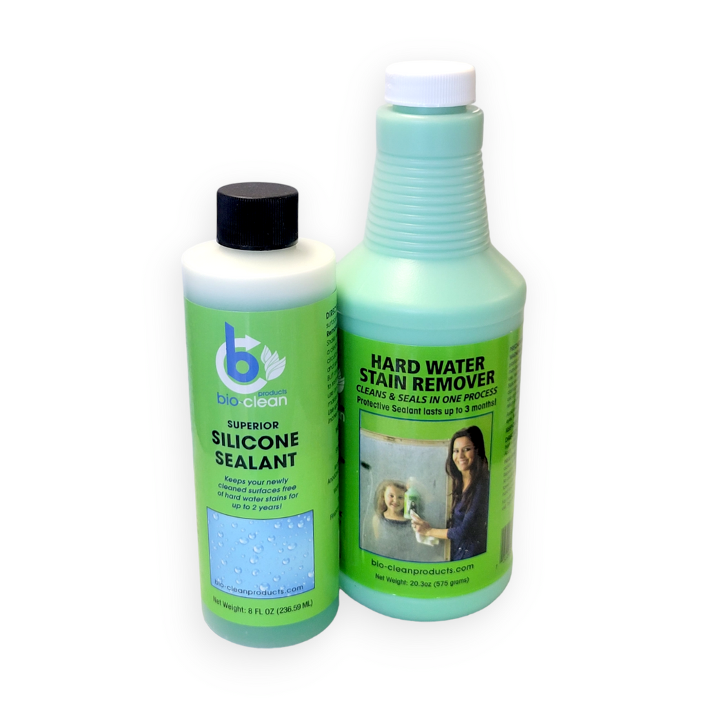 Bio-Clean Hard Water Remover and Sealant Combo – Window